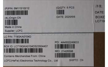 Lenovo 5M11S10212 MECH_ASM KB CCV NORDIC BL(Liteon)UK BK