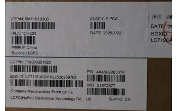 Lenovo 5M11S10306 MECH_ASM KB CCV SWE/FIN(Primax)UK BK