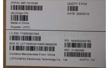 Lenovo 5M11S10346 MECH_ASM KB CCV ARA BL(Liteon)US BK