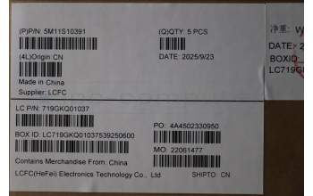 Lenovo 5M11S10391 MECH_ASM KB CCV SWE/FIN BL(LTN)UK BK