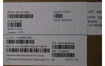 Lenovo 5M11S15635 MECH_ASM BL KB BK MG POR CHY