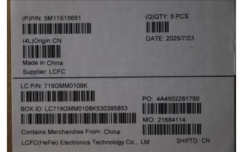 Lenovo 5M11S15651 MECH_ASM BL KB BK MG SWS LTN