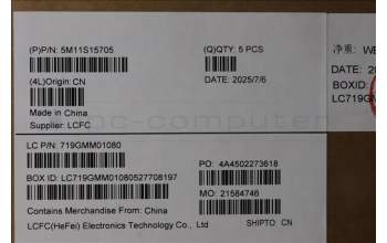 Lenovo 5M11S15705 MECH_ASM BL KB BK MG WW FRA LTN