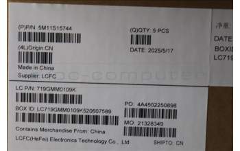 Lenovo 5M11S15744 MECH_ASM BL KB BK MG WW NORDIC LTN