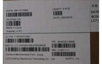 Lenovo 5M11S15889 MECH_ASM BL KB BK ENG SRX