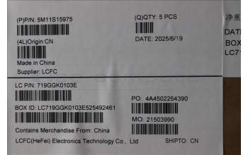 Lenovo 5M11S15975 MECH_ASM BL KB BK SWS LTN