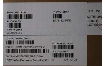 Lenovo 5M11S16117 MECH_ASM BL KB BK WW SWE/FIN SRX