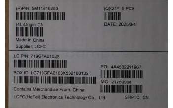 Lenovo 5M11S16253 MECH_ASM BL KB BK RUS SRX