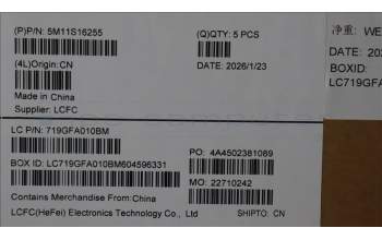 Lenovo 5M11S16255 MECH_ASM BL KB BK RUS LTN