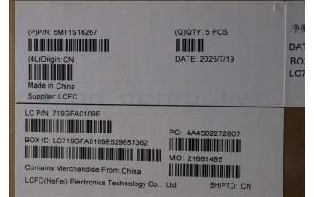 Lenovo 5M11S16267 MECH_ASM BL KB BK SWE/FIN LTN