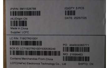 Lenovo 5M11S26788 MECH_ASM FRU KBD WCUKE (SRX)UK BK