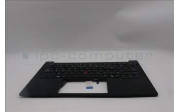 Lenovo 5M11S26791 C-Cover with keyboard, US English Euro, Black, US