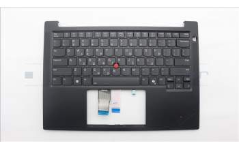 Lenovo 5M11S26853 C-Cover with keyboard, Greek, Black, Backlight, US