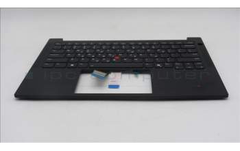 Lenovo 5M11S26853 C-Cover with keyboard, Greek, Black, Backlight, US