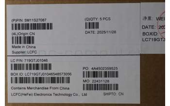 Lenovo 5M11S27087 MECH_ASM KB CCV CZE/SLK BL(Primax)UK BK