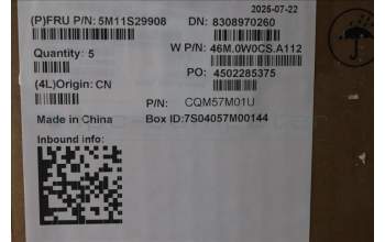 Lenovo 5M11S29908 MECH_ASM FRU MEASM US-C YBL GR-CHY-ARA