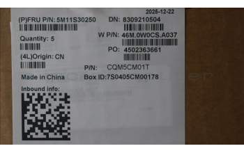 Lenovo 5M11S30250 MECH_ASM FRU MEASMGR-UK-C NBL-BK-CHY-BEL