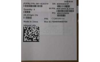 Lenovo 5M11S30319 MECH_ASM FRU MEASMGR-UK-C NBL-BK-CHY-UKE