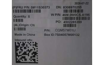 Lenovo 5M11S30373 MECH_ASM FRU MEASMUK-C BL-GR-CHY-POR