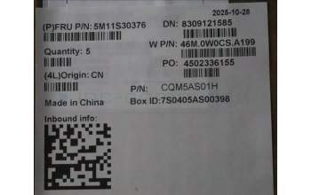 Lenovo 5M11S30376 MECH_ASM FRU MEASMUK-C BL-GR-CHY-SLV