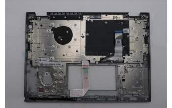 Lenovo 5M11S30504 C-Cover with keyboard, German, Luna Grey, Backlight, World Face Camera, Heat Staking, UK