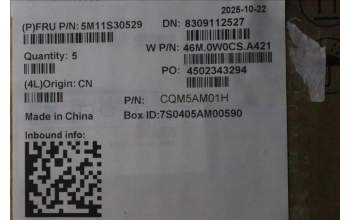 Lenovo 5M11S30529 MECH_ASM FRU MEASMUK-WFC BL-GR-CHY-SPA