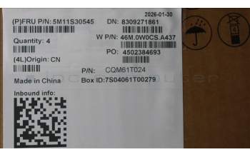 Lenovo 5M11S30545 MECH_ASM FRU MEASMUK-WFC BL-GR-LTN-UKE