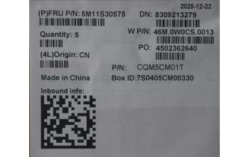 Lenovo 5M11S30575 MECH_ASM FRUMEASM US-C NBLBK-CHY-HBW