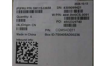 Lenovo 5M11S33658 MECH_ASM FRUMEASMUK-C NBL BK-CHY-SPA