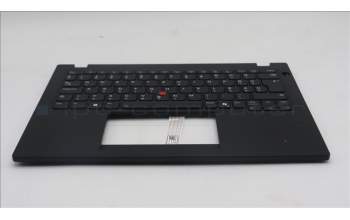 Lenovo 5M11S33709 C-Cover with keyboard, Hungarian, Black, Backlight, Heat Staking, UK