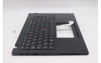 Lenovo 5M11S33715 C-Cover with keyboard, Italian, Black, Backlight, Heat Staking, UK