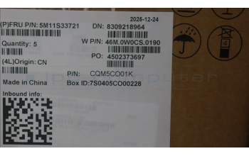 Lenovo 5M11S33721 MECH_ASM FRUMEASMUK-C BL BK-CHY-NOR