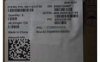 Lenovo 5M11S33730 MECH_ASM FRUMEASMUK-C BL BK-CHY-SLV