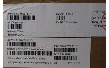 Lenovo 5M11S33817 C-Cover with keyboard, Greek, Black, Backlight, US