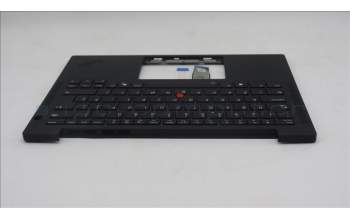 Lenovo 5M11S37463 C-Cover with keyboard, UK English, Black, Backlight, UK