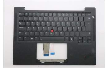 Lenovo 5M11S37666 C-Cover with keyboard, Norwegian, Black, Backlight, WWAN, UK