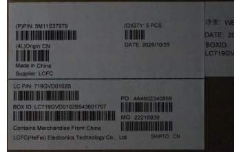 Lenovo 5M11S37979 MECH_ASM BL KB BK MG ARA CHY