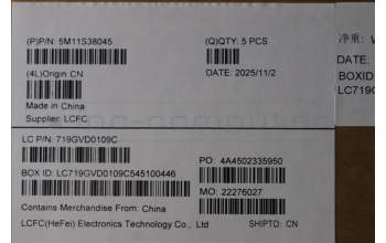 Lenovo 5M11S38045 MECH_ASM BL KB BK MG NOR CHY