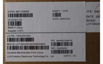 Lenovo 5M11S38055 MECH_ASM BL KB BK MG RUS LTN