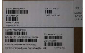 Lenovo 5M11S38064 MECH_ASM BL KB BK MG SWE/FIN LTN