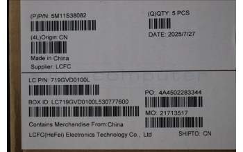 Lenovo 5M11S38082 MECH_ASM BL KB BK MG UKE LTN