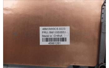Lenovo 5M11S53551 MECH_ASM FRU MEASM D COVER CS BK L13 ITL