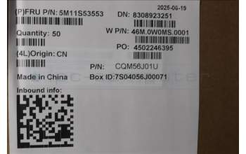 Lenovo 5M11S53553 MECH_ASM FRU ASM PW button w/bracket,BK