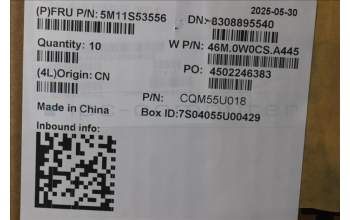 Lenovo 5M11S53556 MECH_ASM FRU MEASM D COVER 2IN1 GR L13