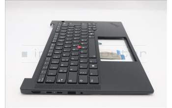 Lenovo 5M11S53769 MECH_ASM FRU KBD W/C GER BL(SRX)UK BK