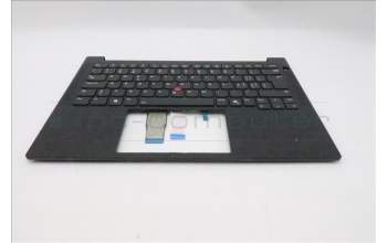 Lenovo 5M11S53817 C-Cover with keyboard, Switzerland, Black, Backlight, UK