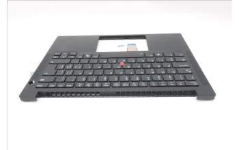 Lenovo 5M11S53817 C-Cover with keyboard, Switzerland, Black, Backlight, UK