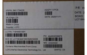 Lenovo 5M11T54235 MECH_ASM BL KB BK DEN SRX