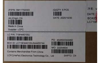 Lenovo 5M11T54303 MECH_ASM BL KB BK POR SRX