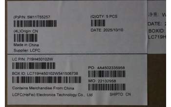 Lenovo 5M11T55257 MECH_ASM BL KB NP BK DEN LTN